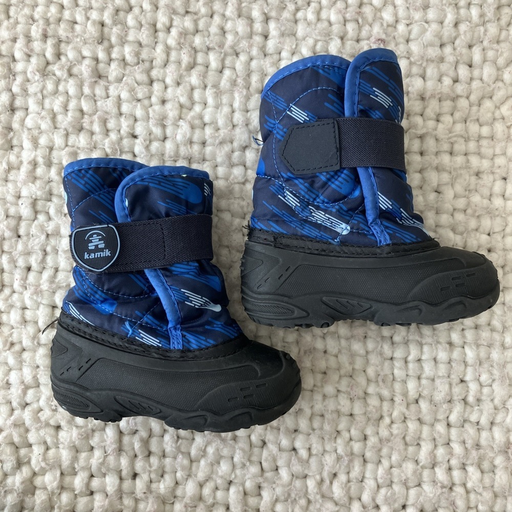 Kamik Youth Blue Winter Snow Boots Toddler US 7
